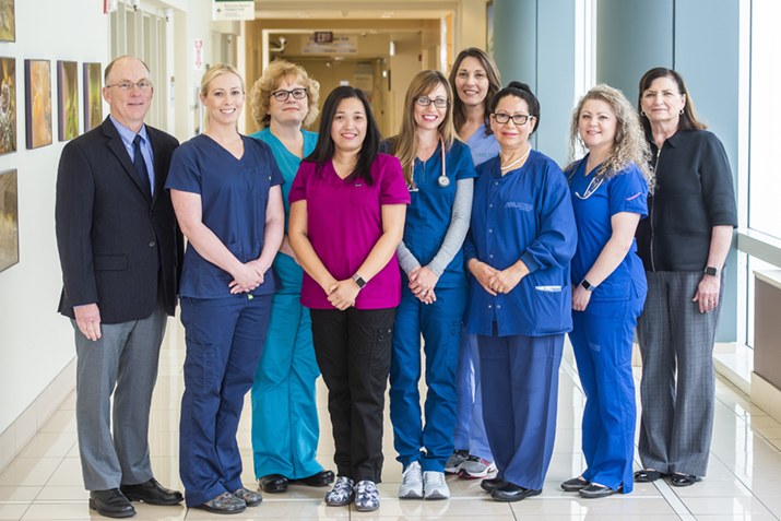 Florence Nightingale Award Winners 2018, with Dr. Gary Gray, Natividad CEO, and Nancy A. Buscher, RN, DNP, NEA-BC, Natividad CNO