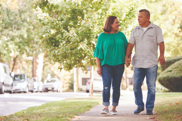 Walking Couple